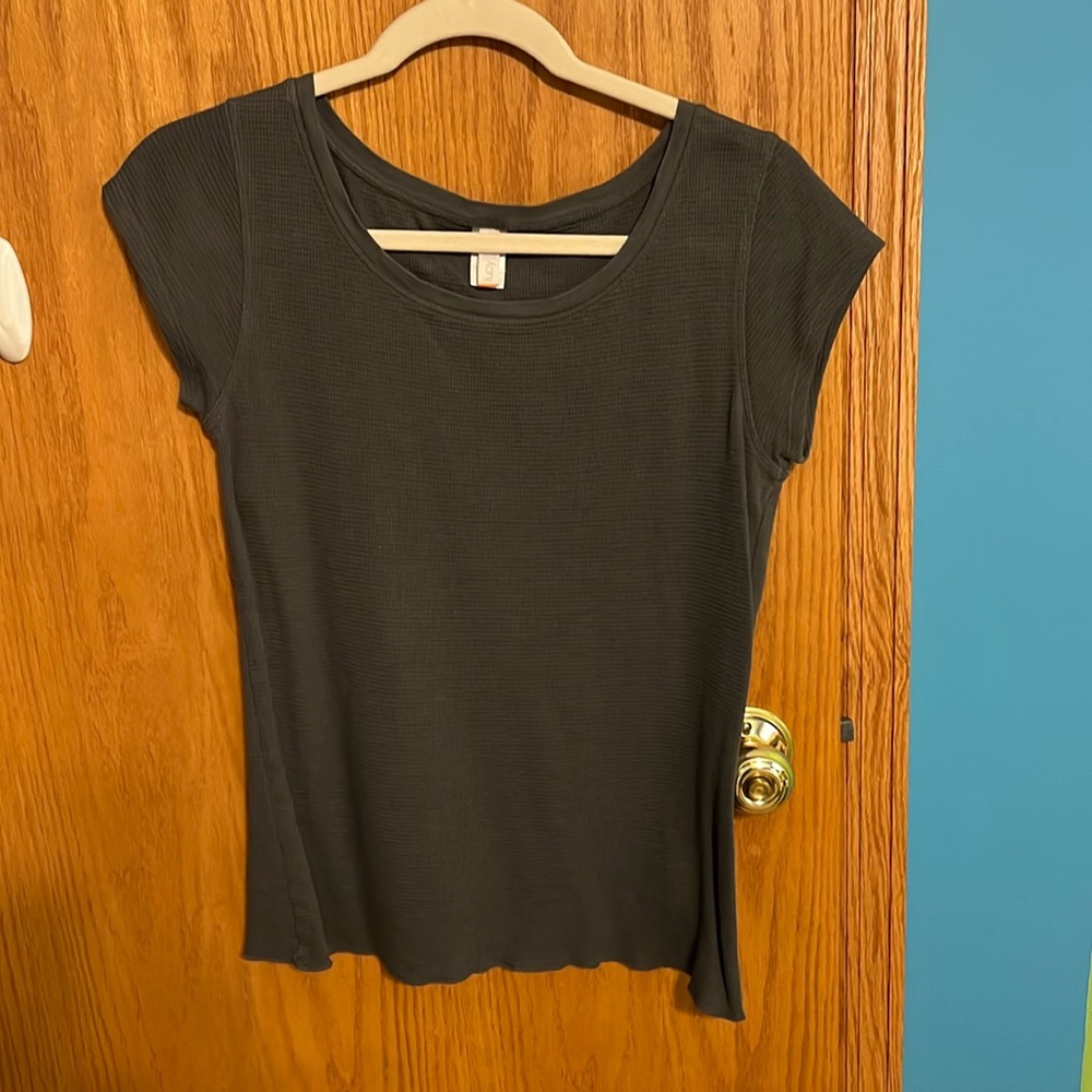 Waffle knit Top by Lucy Large L